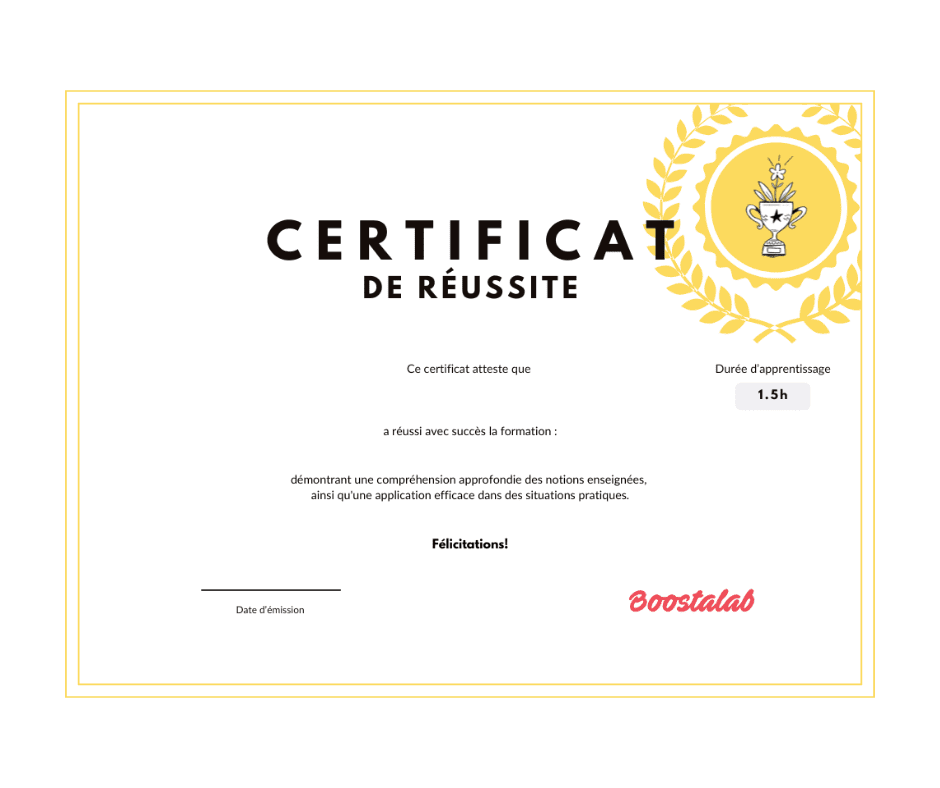 Certificat formation en ligne